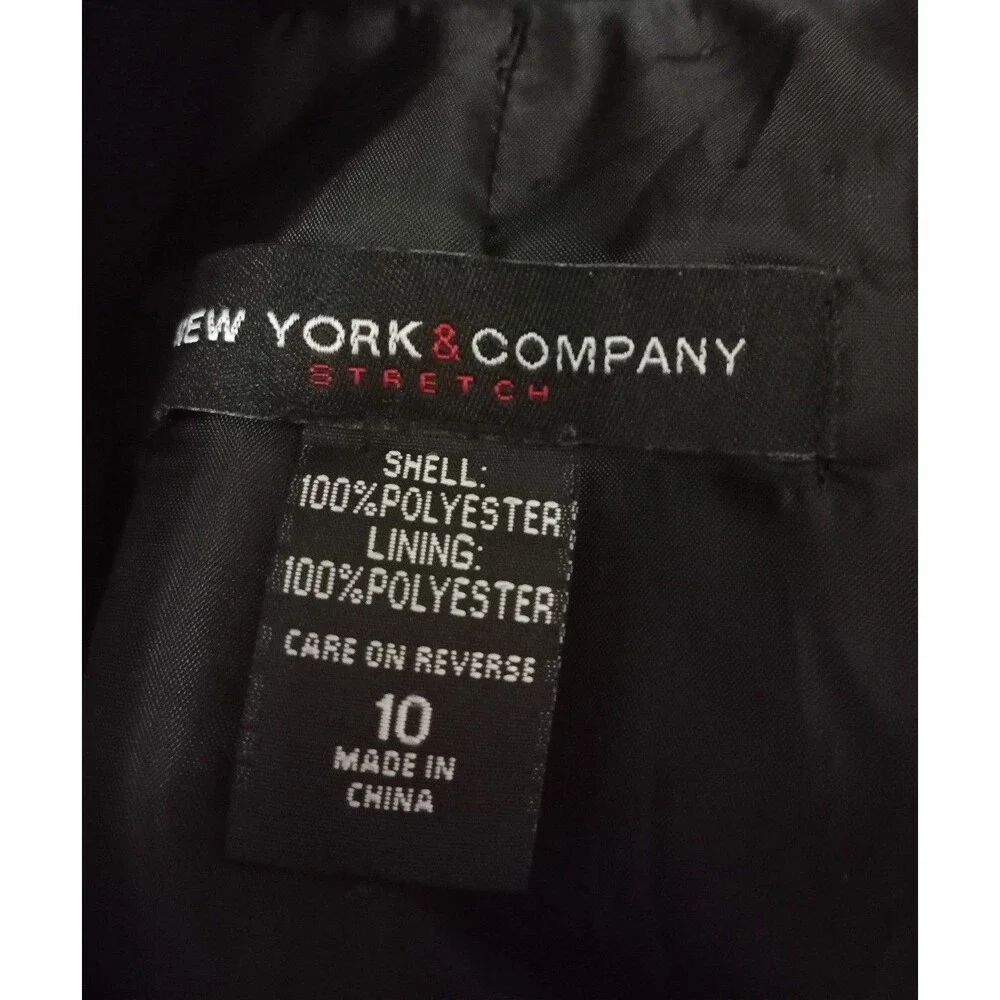 New York & Company Black One Button Blazer Size 10 - Picture 5 of 8